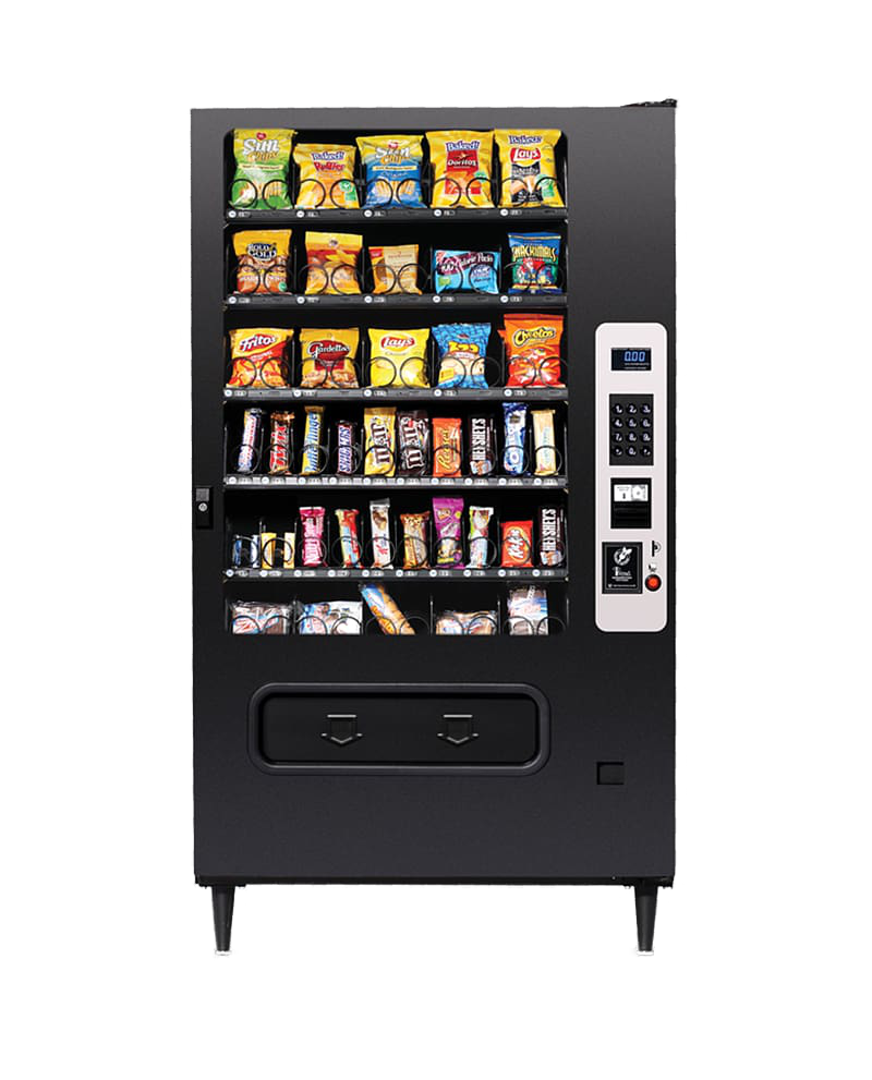Old coil snack vending machine